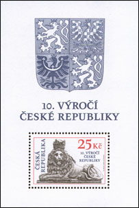 10. výročí České republiky - aršík