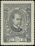 70. narozeniny T. G. Masaryka - 500 h šedá