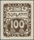 Doplatní - ornamentální kresba - 100 h hnědá