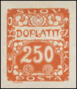 Doplatní - ornamentální kresba - 250 h oranžová