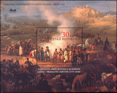 Evropská výstava poštovních známek BRNO 2005 - 200. výročí bitvy u Slavkova - aršík