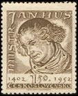 Mistr Jan Hus - 1,50 Kčs hnědá