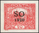 SO 1920 - Výplatní (Hradčany) - 20 h červená
