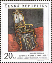 Umělecká díla na známkách - Barokní židle