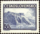 Výstava poštovních známke PRAGA - 50 h modrá