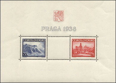Výstava poštovních známke PRAGA - aršík